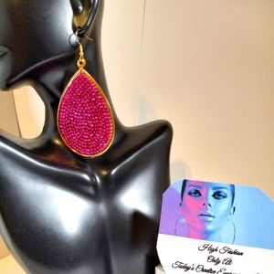 The Big Pink Drop Earrings!